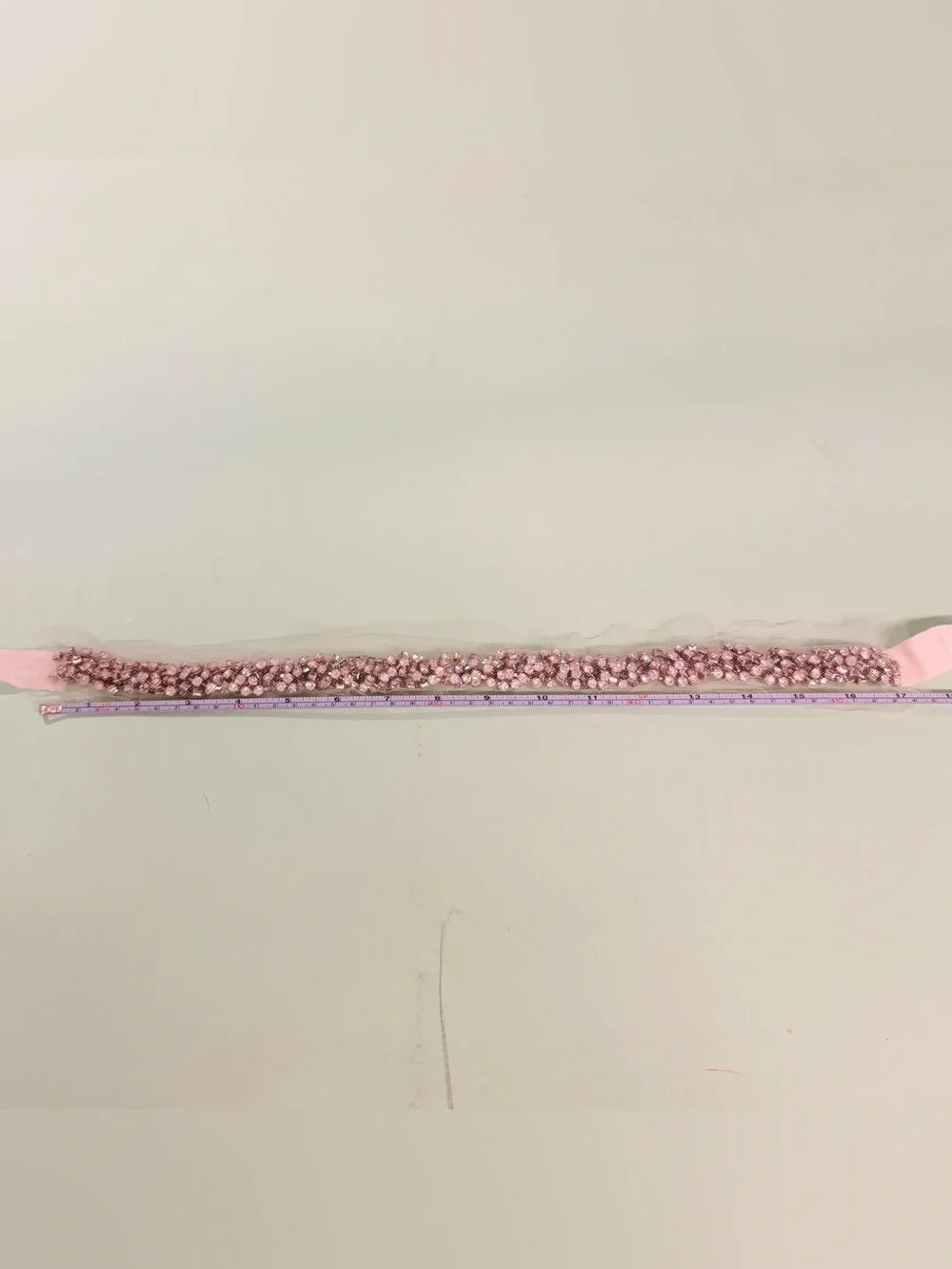 J.Crew Silver Crystal Beaded Waist Wedding Belt